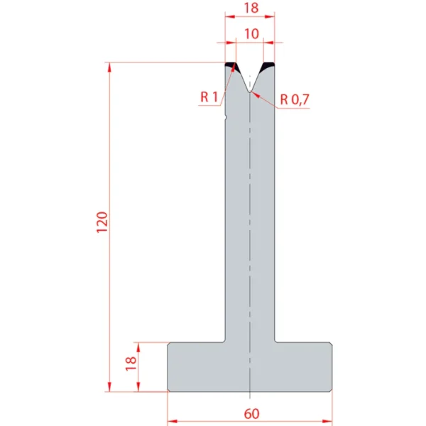 System Amada 45°/V10/H120- 45°1 groove T-Matrix