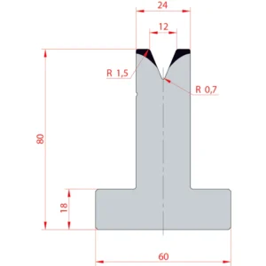 System Amada 45°/V12/H80- 45°1 groove T-Matrix