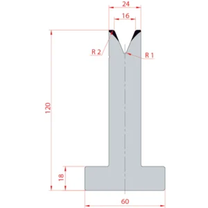 System Amada 45°/V16/H120- 45°1 groove T-Matrix
