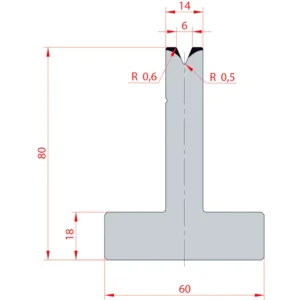 System Amada 45°/V6/H80- 45°1 groove T-Matrix
