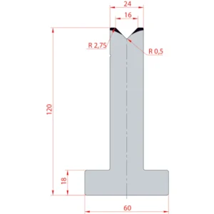 System Amada 88°/V16/H120- 88°1 groove T-Matrix