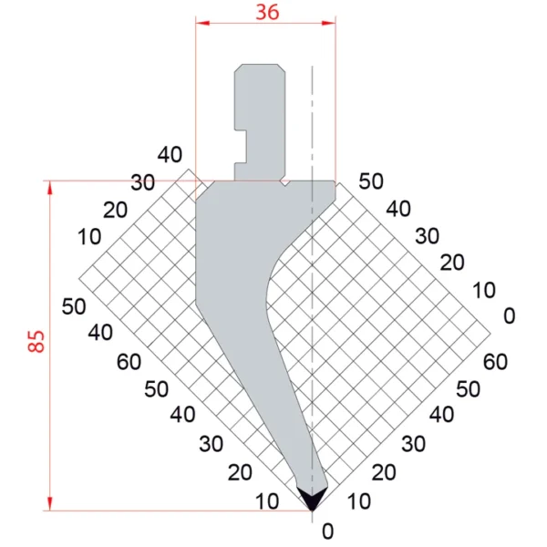 Punch - Amada 60°/R0.8/H85-60.085 system