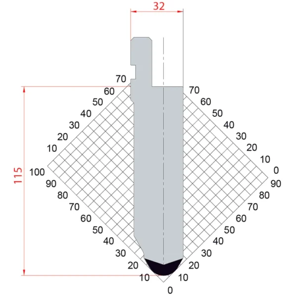 Punch - Amada 60°/R10/H115-60.115 system