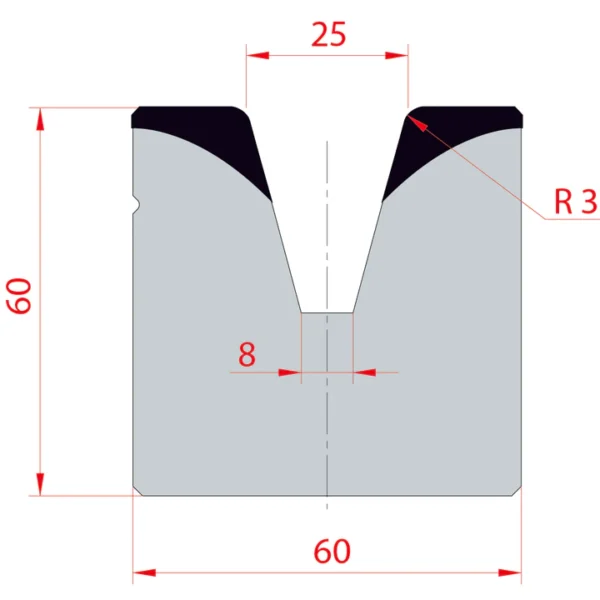 System Amada 30°/V25/H60- 30° 1 stream Matrix