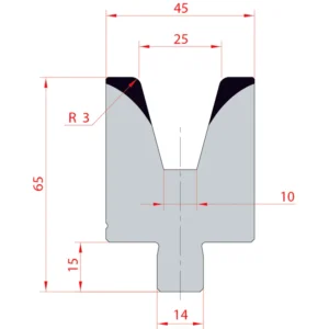 System Amada 30°/V25/H65- 30° 1 groove Matrix 3560