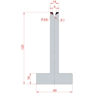 System Amada 30°/V6/H120- 30°1 groove T-Matrix