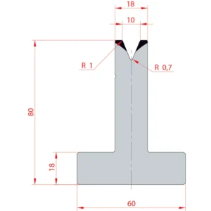 System Amada 45°/V10/H80- 45°1 groove T-Matrix