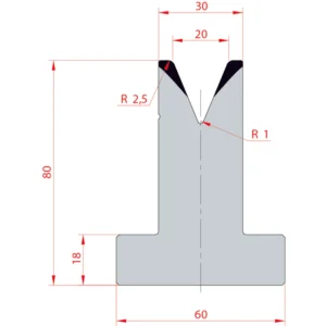 System Amada 45°/V20/H80- 45°1 groove T-Matrix