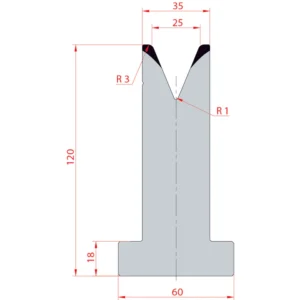 System Amada 45°/V25/H120- 45°1 groove T-Matrix