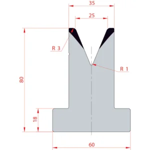 System Amada 45°/V25/H80- 45°1 groove T-Matrix