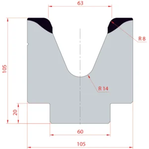 System Amada 45°/V63/H105- 45° 1 strand Matrix