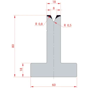 System Amada 45°/V8/H80- 45°1 groove T-Matrix