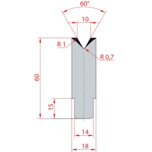 System Amada 60°/V10/H60- 60° 1 strand Matrix