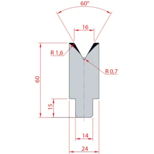 System Amada 60°/V16/H60- 60° 1 strand Matrix