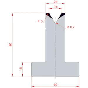 System Amada 60°/V16/H80- 60°1 groove T-Matrix