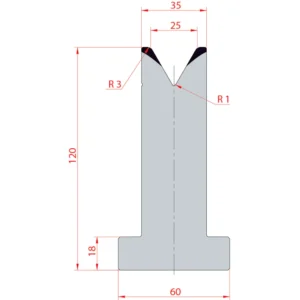 System Amada 60°/V25/H120- 60°1 groove T-Matrix