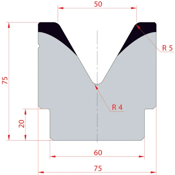 System Amada 60°/V50/H75- 60° 1 stream Matrix