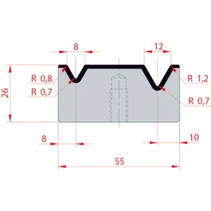 System Amada 60°/V8-V12/H26-60° 2-way rotary Matrix