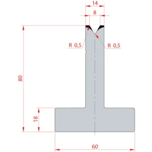 System Amada 60°/V8/H80- 60°1 groove T-Matrix