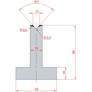 System Amada 85°/V10/H80- 85°1 groove T-Matrix