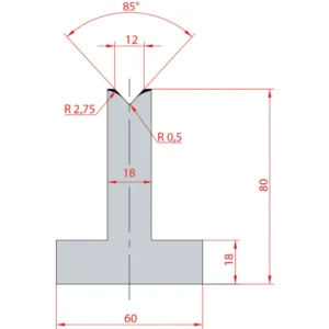 System Amada 85°/V12/H80- 85°1 groove T-Matrix