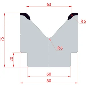 System Amada 85°/V63/H75- 85° 1 groove Matrix
