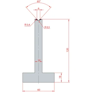 System Amada 85°/V6/H120- 85°1 groove T-Matrix