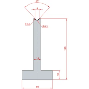 System Amada 85°/V8/H120- 85°1 groove T-Matrix