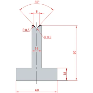 System Amada 85°/V8/H80- 85°1 groove T-Matrix