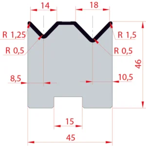 System Amada 88°/V14-V18/H46- 88° 2-way rotary Matrix