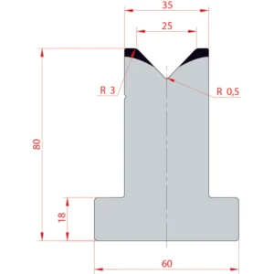 System Amada 88°/V25/H80- 88°1 groove T-Matrix