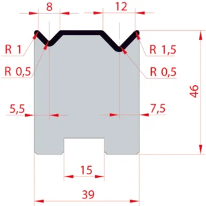 System Amada 88°/V8-V12/H46- 88° 2-way rotary Matrix