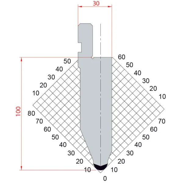 Punch - Amada 45°/R6/H100-45.100 system