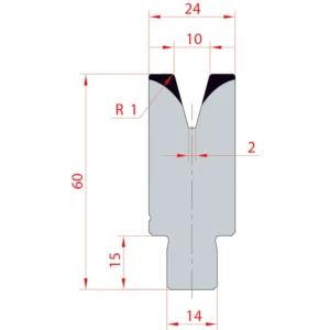 System Amada 30°/V10/H60- 30° 1 groove Matrix 2460