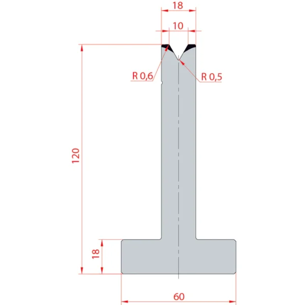 System Amada 60°/V10/H120- 60°1 groove T-Matrix