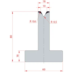 System Amada 60°/V10/H80- 60°1 groove T-Matrix