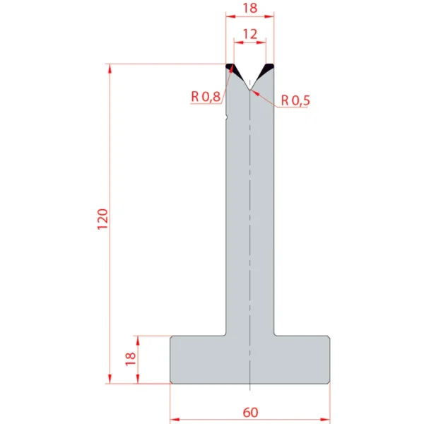 System Amada 60°/V12/H120- 60°1 groove T-Matrix