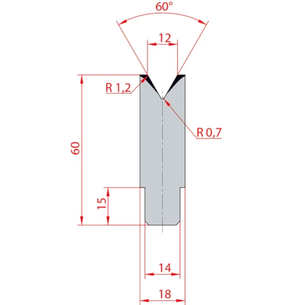 System Amada 60°/V12/H60- 60° 1 strand Matrix