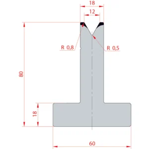 System Amada 60°/V12/H80- 60°1 groove T-Matrix