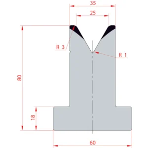 System Amada 60°/V25/H80- 60°1 groove T-Matrix