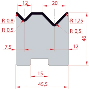 System Amada 88°/V12-V20/H46- 88° 2-way rotary Matrix