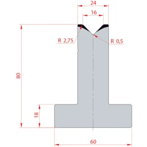 System Amada 88°/V16/H80- 88°1 groove T-Matrix